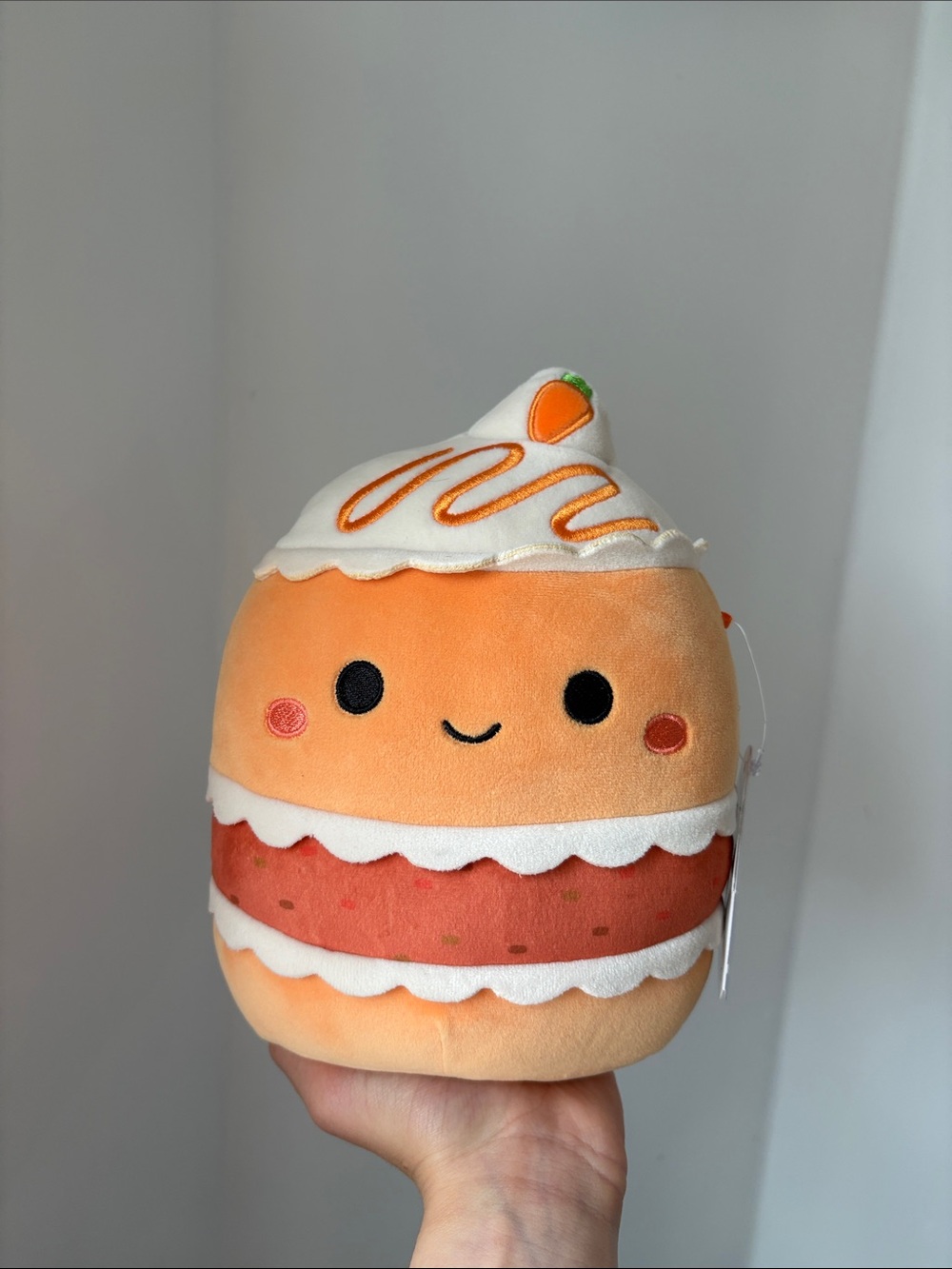 3/$25 Squishmallow 7” Scooter the Carrot Cake BNWT